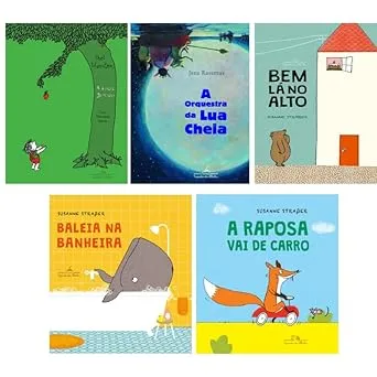 KIT 5 VOL - A ÁRVORE GENEROSA + A ORQUESTRA DA LUA CHEIA + BEM LÁ NO ALTO + BALEIA NA BANHEIRA + A RAPOSA VAI DE CARRO